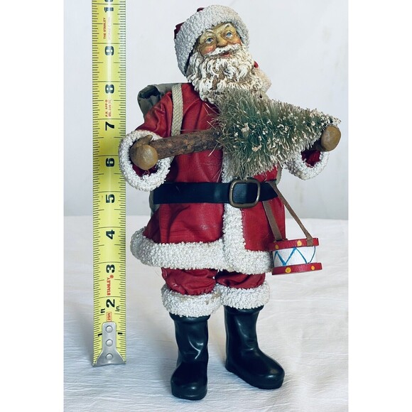 Clothique Possible Dreams Christmas Santa W Christmas Tree Gifts Drum 10" 2004 - Picture 3 of 13